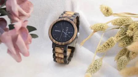 Handcrafted Bewell Wooden Watch Men Oem Custom Reloj Wooden Watches For