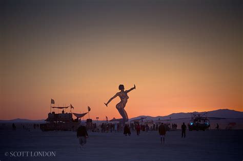 Burning Man Bliss Dance At Daybreak Photo By Scott London