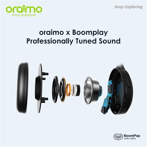 Oraimo BoomPop Over Ear Bluetooth Wireless Headphone Oraimo X