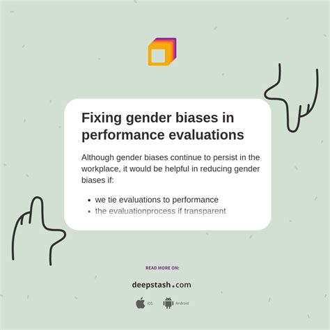 Fixing Gender Biases In Performance Evaluations Deepstash