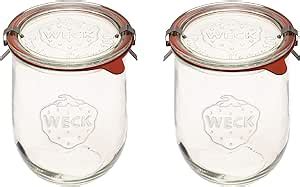 Weck Jars Weck Tulip Jars Liter Large Sour Dough Starter Jars