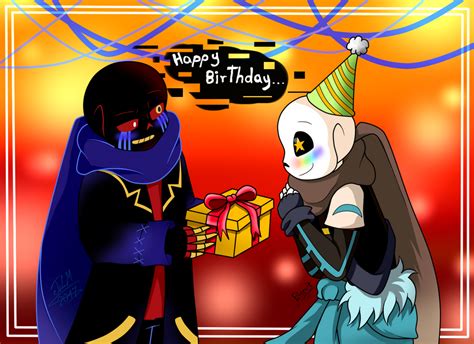 Happy Birthday Ink Sans By Biscuit Z On Deviantart