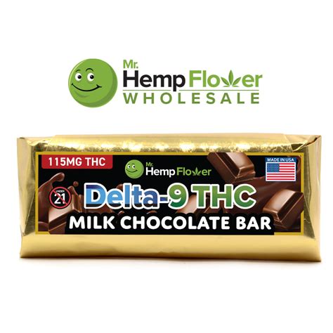 Wholesale Delta 9 Chocolate Bar Edibles 115mg THC Per Bar