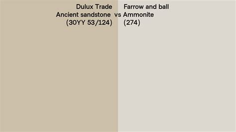 Dulux Trade Ancient Sandstone 30YY 53 124 Vs Farrow And Ball Ammonite