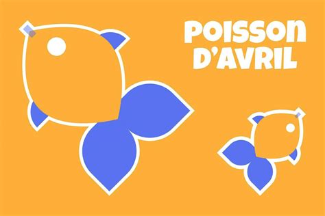 Poisson D Avril French April Fool S Day Banner Fish Flat Style