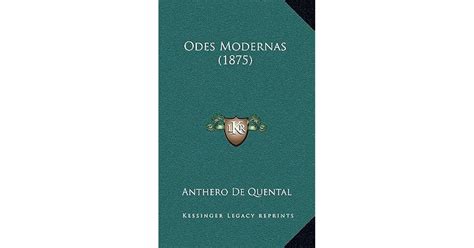 Odes Modernas 1875 By Antero De Quental