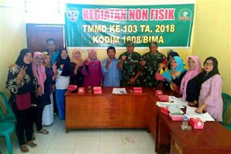 Ibu Ibu Antusias Ikuti Penyuluhan Kb Yang Digelar Satgas Tmmd Dan Bkkbn