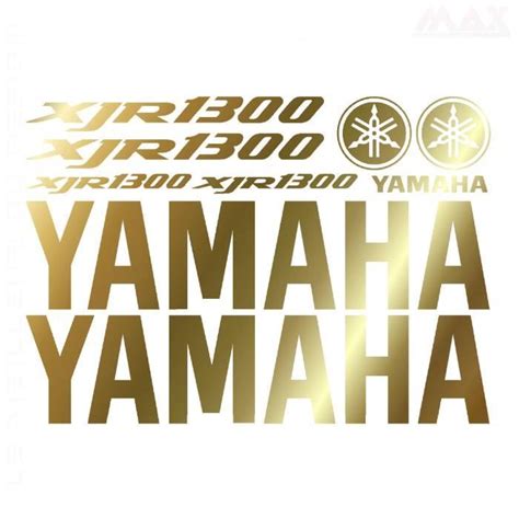 9 Stickers Yamaha Xjr 1300 Or Sticker Xjr1300 Abs Exup Yam403