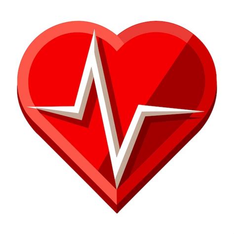 Cardiograma Médico De Salud Cardíaca Adhesivo De Dibujos Animados