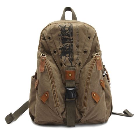 Canvas backpack purse, canvas backpack for school - BagsEarth