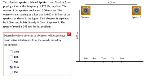 Solved M Two Identical Speakers Labeled Speaker And Chegg