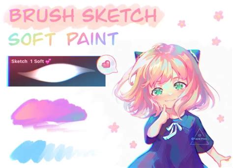 Sketch Soft Paint Procreate Brush GraphicsBunker