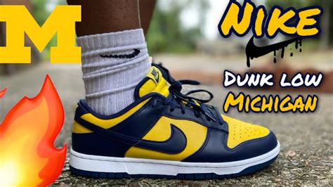 Nike Dunk Low Michigan Review And On Feet 🔥 Youtube