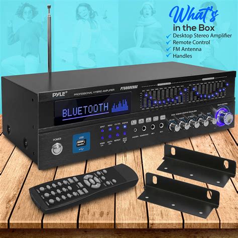6 Channel Bluetooth Hybrid Home Amplifier 2000w Home Audio Rack Mount
