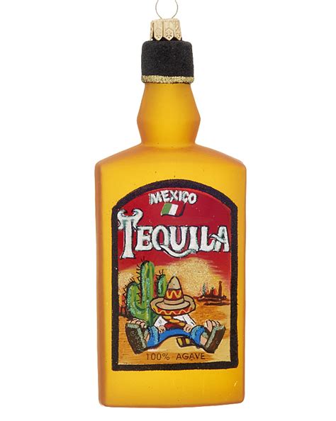 Tequila Bottle Christmas Ornament Tropical