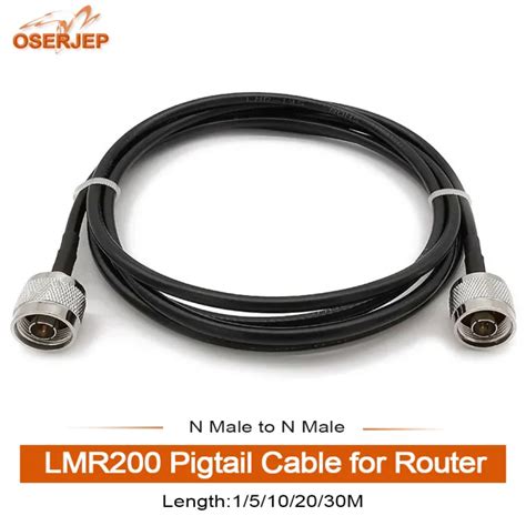 RF LMR200 Pigtail Cable N Male To N Male For Signal Booster Repeater