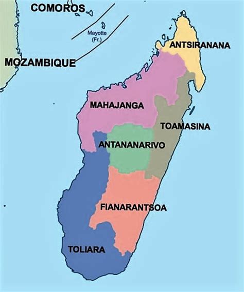 Mapa de Madagascar Mapa Físico Geográfico Político turístico y