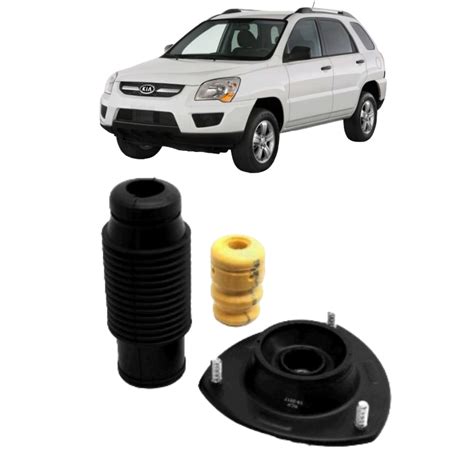 Kit Amortecedor Kia Sportage 2005 Ate 2009 Dianteira Batente Coifa