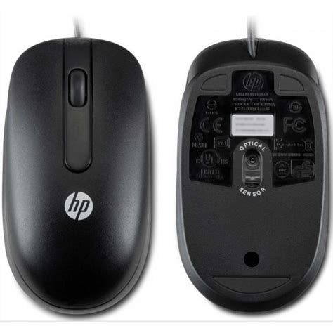 Mouse Hp Ptico Alambrico Usb Dpi Negro Caja Marron