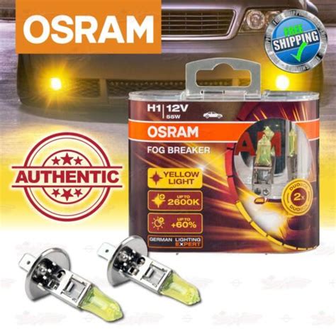 H1 OSRAM FOG BREAKER 2600K GELB Yellow NEBEL LICHT Scheinwerfer Halogen