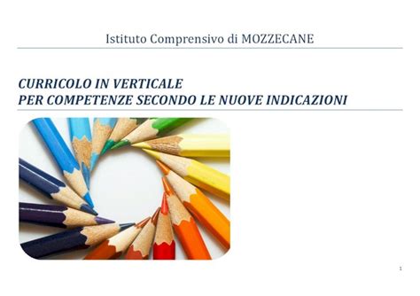 PDF CURRICOLO IN VERTICALE PER COMPETENZE Curricolo Verticale