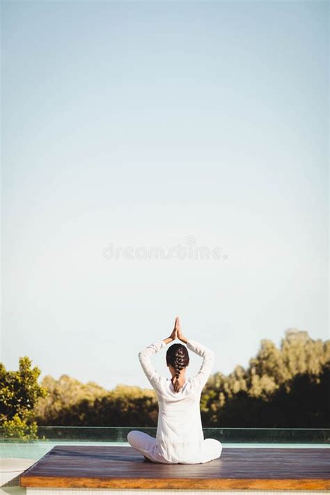 Brunette Doing Yoga Stock Photo Image Of Girl Harmony