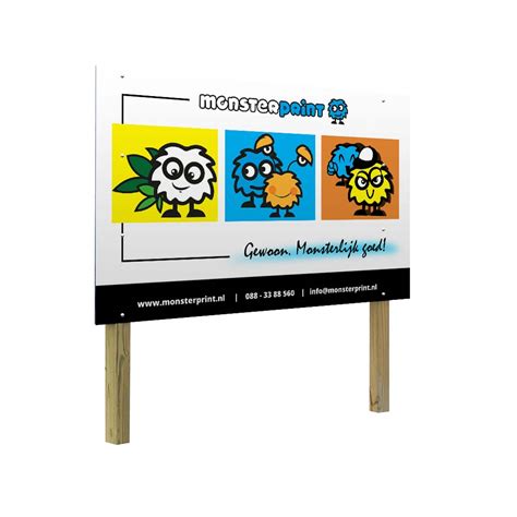 Reclamebord Maken Ontwerp Zelf Online MonsterPrint