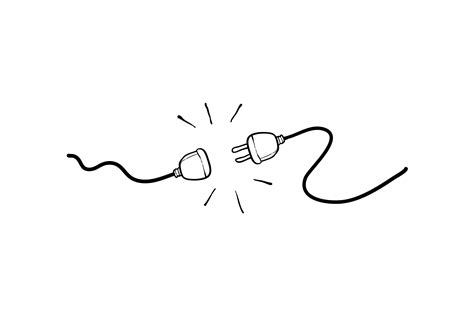 Doodle Electric Plug And Socket Unplug Graphic By Devita Ayu