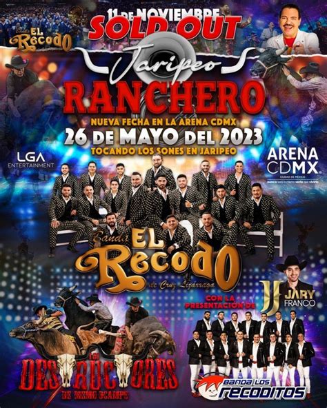 Banda El Recodo Los Recoditos Y Los Destructores En Arena Cdmx Mayo