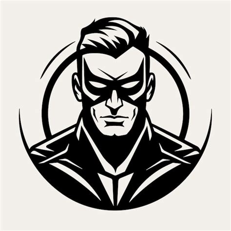 Premium Vector | A black outline image of a superhero logo