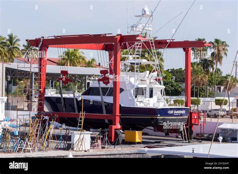 Dock Scene La Paz Baja California Sur Mexico Stock Photo Alamy