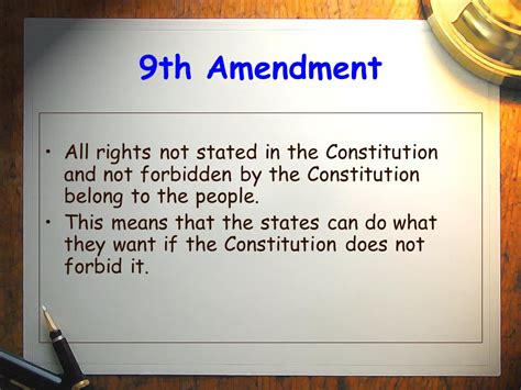 Amendment 9 Meaning