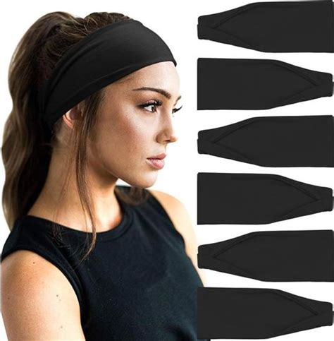 6 Pices Bandeau Cheveux Pour Femme Yoga Courir Bandeaux Sport