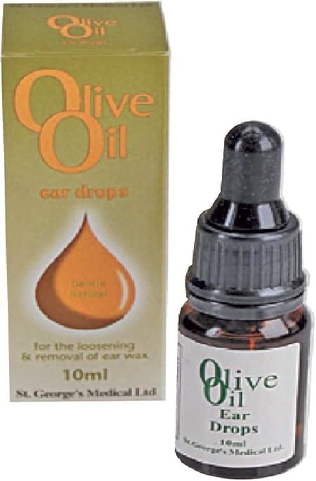 Olive Oil Ear Drops 10ml Uk Health And Personal Care