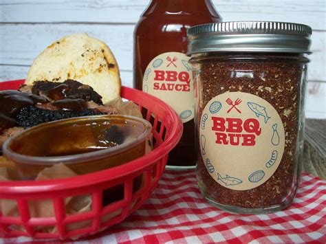 Bbq Sauce Bottle Labels And Barbecue Rub Canning Labels For Mason Jars Canningcrafts