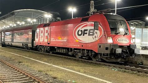 Ausfahrt ÖBB Railjet ÖFB Taurus S Bahn mit Makrofon YouTube