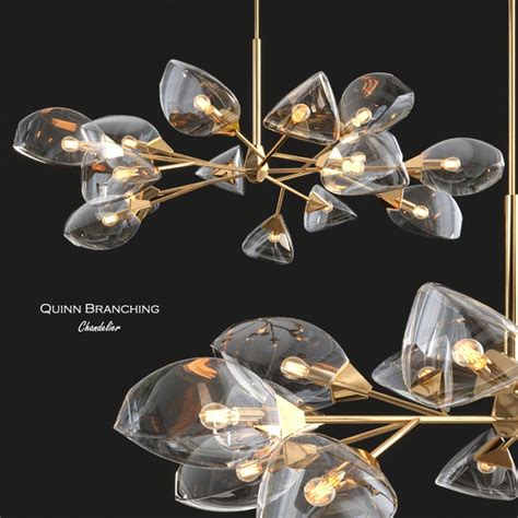 Quinn Branching Chandelier By Williams Sonoma 3D Model For VRay