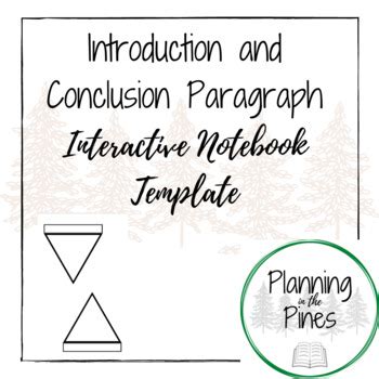 Introduction and Conclusion Paragraph Graphic Organizer | TpT