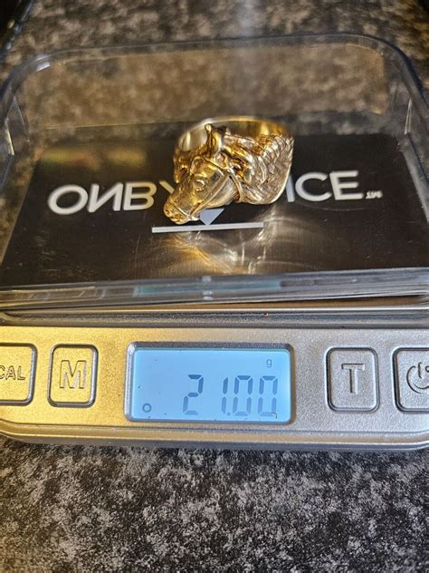 9ct Gold Horse Head Ring Ebay