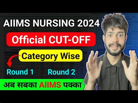 AIIMS BSC Nursing Cut Off 2024 BSC Nursing Cut Off 2024 BSC Nursing