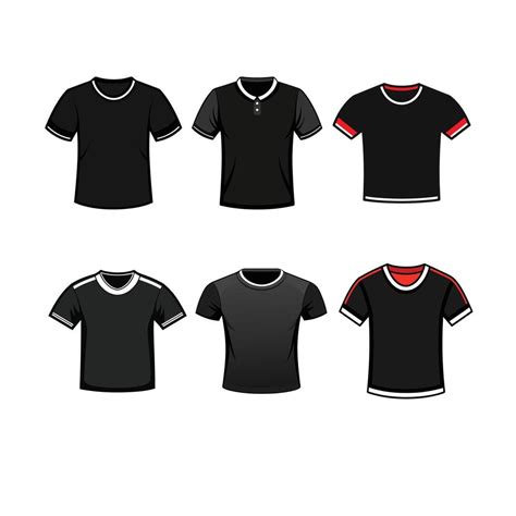 Set T Shirts Template Vector Art At Vecteezy