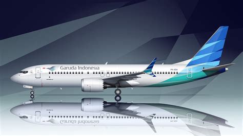 How To Draw The Garuda Indonesia Livery On The 737 Max 8 Youtube