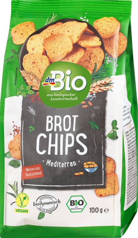 dmBio Brotchips Mediterran 100 g dm Dauerpreis Immergünstig einkaufen