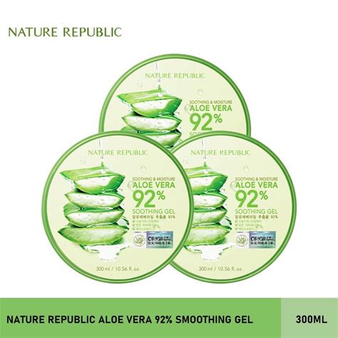 Jual Nature Republic Aloe Vera 92 Soothing Gel Moisture 300ml 100