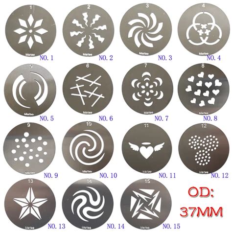 37mm OD Pattern GOBO Slot Insert Continuous Light Gobo Rotator Via