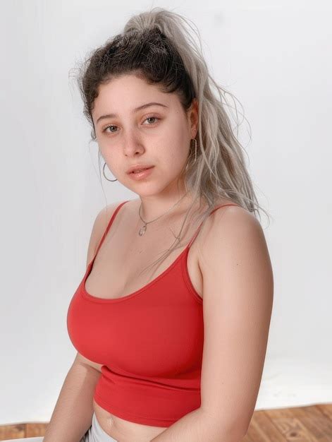 Bikini Model Sitting On Chair Premium AI Generated Image