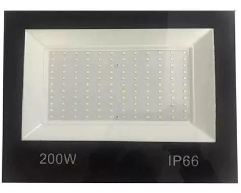 Kit de 4 reflectores LED Bivolt Ip66 de 200 W color blanco frío