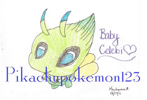 Baby Celebi By Pikachupokemon123 On Deviantart