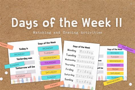 Days of the Week II Educational Activities