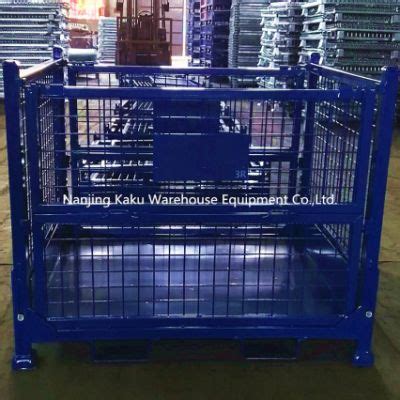 Stackable Foldable Steel Welded Heavy Duty Wire Mesh Pallet Container